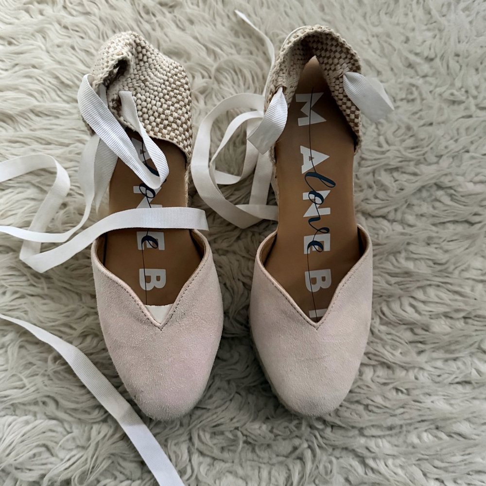 Manebi Heart Shaped Wedge Espadrilles